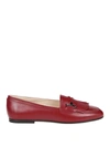 TOD'S DOUBLE T POLISHED LEATHER LOAFERS