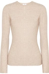 ALLUDE RIBBED CASHMERE SWEATER