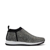 Jimmy Choo Norway Crystal-embellished Slip-on Sneakers In Black/smoke Mix