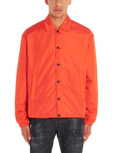 Dsquared2 Logo Lightweight Jacket In Red