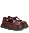 BURBERRY ALDWYCH LEATHER MARY JANE LOAFERS,P00397099
