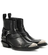 BALENCIAGA Santiag Harness皮革及踝靴,P00398202
