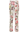 ETRO FLORAL COTTON AND SILK-BLEND PANTS,P00396173