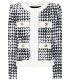 BALMAIN SEQUINED TWEED JACKET,P00397974