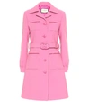 GUCCI BELTED WOOL COAT,P00399673