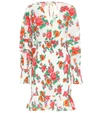 Rhode Anya Floral Smocked Flounce Dress In Multicoloured