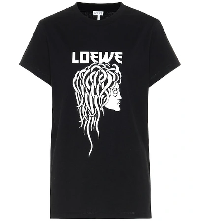 Loewe Salome Printed Cotton-jersey T-shirt In Black