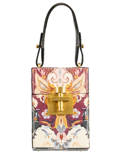 Oscar De La Renta 'alibi' Mini Floral Box Bag