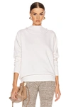 CHLOÉ CHLOE OPEN BACK TIE SWEATER IN WHITE,CLOE-WK66