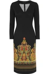 ETRO PRINTED STRETCH-JERSEY DRESS