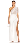 ZUHAIR MURAD TIKI TATTOO EMBROIDERED CADY JUMPSUIT,ZUHF-WC7