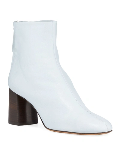 3.1 Phillip Lim / フィリップ リム Nadia Soft Leather Block-heel Booties In White