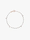 Gigi Clozeau 18k Rose Gold Four Diamond Mini Bracelet In Gold