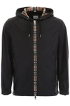 BURBERRY BURBERRY ICON STRIPE DETAIL WINDBREAKER