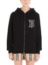 BURBERRY BURBERRY MONOGRAM EMBROIDERED HOODED JACKET