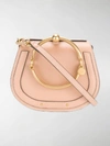 CHLOÉ BEIGE NILE MINI LEATHER BRACELET BAG,CHC17US301HEU13426620