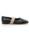 BURBERRY BURBERRY LOGO DETAIL BALLET FLATS