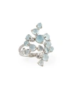 PAUL MORELLI AQUAMARINE & WHITE DIAMOND BUBBLE CLUSTER RING,PROD174700039