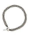 M COHEN MEN'S MINI STERLING SILVER JACKS BEAD BRACELET,PROD222940214