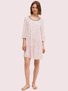 KATE SPADE SCATTER DOT SLEEPSHIRT,SMALL