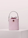 Kate Spade Suzy Suede Small Bucket Bag In Orchid