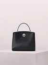 Kate Spade Medium Romy Leather Satchel In Black