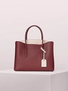 Kate Spade Margaux Large Satchel In Cherrywood