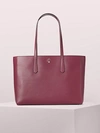 Kate Spade Molly Large Work Tote In Sangria
