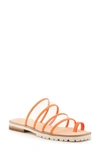 Botkier Women's Maje Clear Slide Sandals In Neon Orange Leather