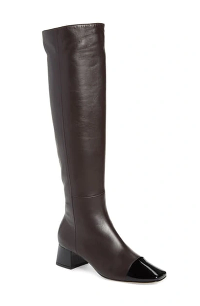 Gianvito Rossi Cap Toe Over The Knee Boot In Black