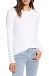 AG LB LONG SLEEVE STRETCH COTTON TOP,EVC70757