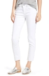 Rag & Bone Dre Mid-rise Ankle Slim Boyfriend Jeans In White