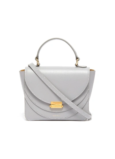 Wandler 'luna' Mini Leather Top Handle Bag In Mouse