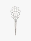GUCCI GUCCI SILVER TONE CRYSTAL EMBELLISHED GG HAIR CLIP,568122J1D5013833971