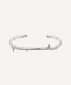 SHAUN LEANE SILVER ROSE THORN BANGLE,000624353