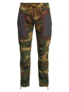 RHUDE Straight-Fit Camouflage Moto Pants