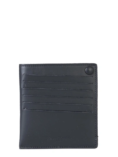 Maison Margiela Leather Card Wallet In Black