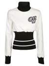 OFF-WHITE CHEERLEADER RIBBED SWEATSHIRT,11005083