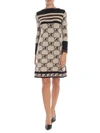 ALBERTA FERRETTI ALBERTA FERRETTI MONOGRAM MOTIF DRESS,A0494 6601 A1045