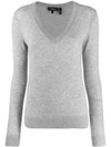 THEORY V-NECK RIBBED JUMPER