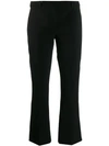 MAX MARA 'S MAX MARA CROPPED FLARED TROUSERS - BLACK