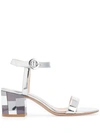 GIANVITO ROSSI CHUNKY HEEL SANDALS