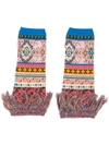 ETRO FINGERLOSE INTARSIEN-HANDSCHUHE