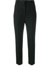 Alexander Mcqueen High-waisted Tailored Trousers In Black