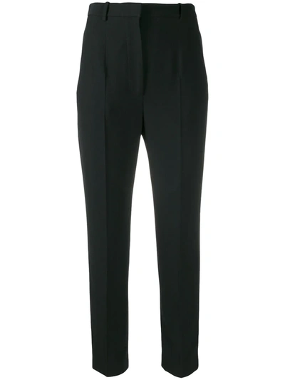 Alexander Mcqueen High-waisted Tailored Trousers In Black