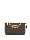 MICHAEL MICHAEL KORS LOGO CLUTCH BAG