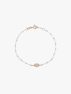 Gigi Clozeau 18k Rose Gold Madone 17 Cm Beaded Bracelet In Gold