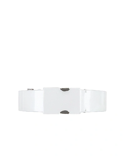 Maison Margiela Safety Buckle Belt In T1003 White