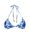 LA DOUBLEJ LA DOUBLEJ X THE WEBSTER FLORAL TRIANGLE BIKINI TOP,SWI0003-LYC001 THEWEBSTER