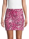 Endless Rose Leopard-print Mini Skirt In Pink